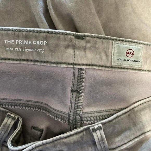 Adriano Goldschmied Size 29 Pants The Prime Crop Mid Rise Cigarette Crop - Picture 3 of 5